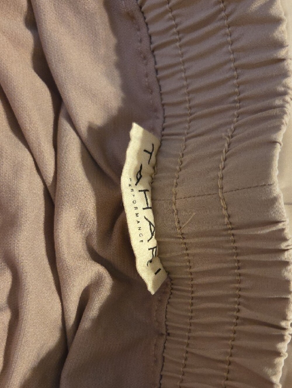 Tahari Mauve-Taupe Elastic-Waist Pull-On Shorts - Picture 6 of 7